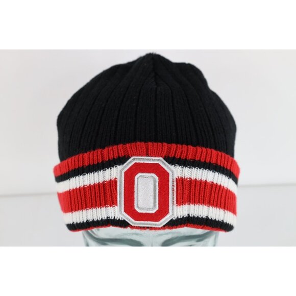 Vintage Other - Vintage The Ohio State University Chunky Ribbed Knit Beanie Hat Cap Winter OSFA